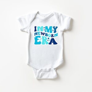 In my Newborn Era, Blue Baby Bodysuit, Onesie