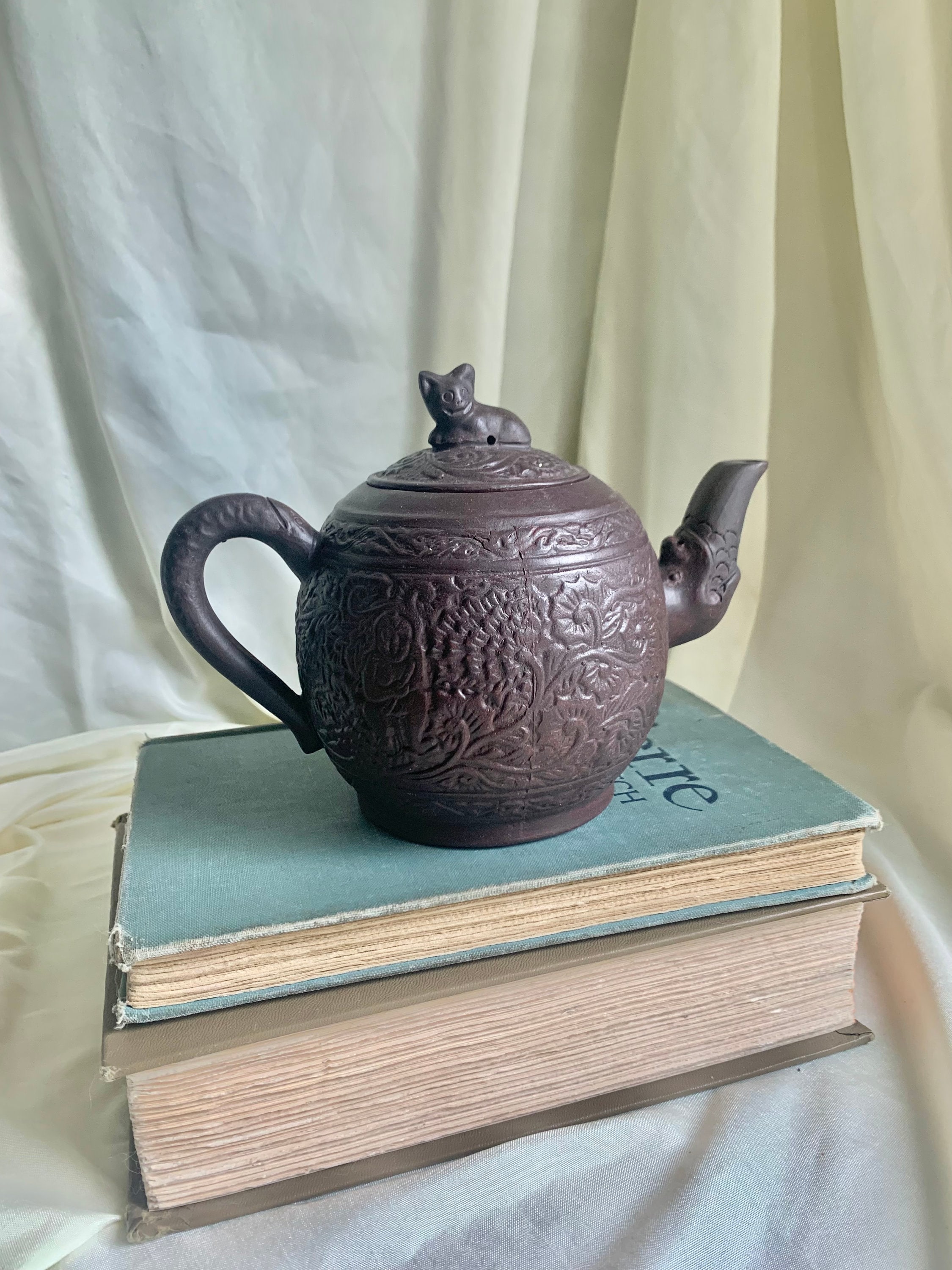 Hand-Painted Cat Teapot Single Tea Making Little Teapot Ceramic Cute Small  Chinese Kung Fu Loop-Handled Teapot Tea Kettle - AliExpress