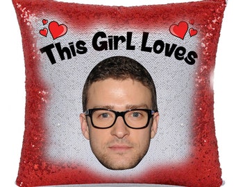 Justin Timberlake Pillow Etsy
