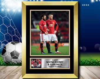 Wayne Rooney Overhead Goal Soccer Signed Autographed A4 Photo Print Poster Gift