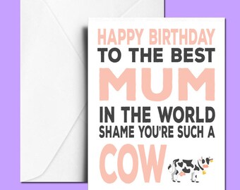 Birthday Card /"Milk It/" Funny Cute Joke Pun Humour Goggly 3D Moving Eyes