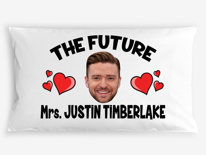 The Future Mrs Justin Timberlake Celebrity Cushion Pillow Case Etsy