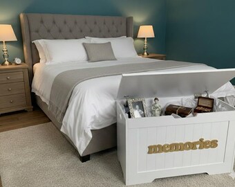 Large Personalised Wooden Storage Chest Keepsakes Memories