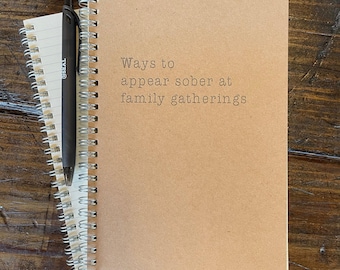 Eco Spiral Notebook - 160 Lined Pages, Ink Resistant Kraft Paper