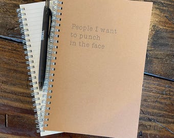 Kraft Spiral Notebook, Lined Journal (5.5 x 8.3, Eco Friendly)