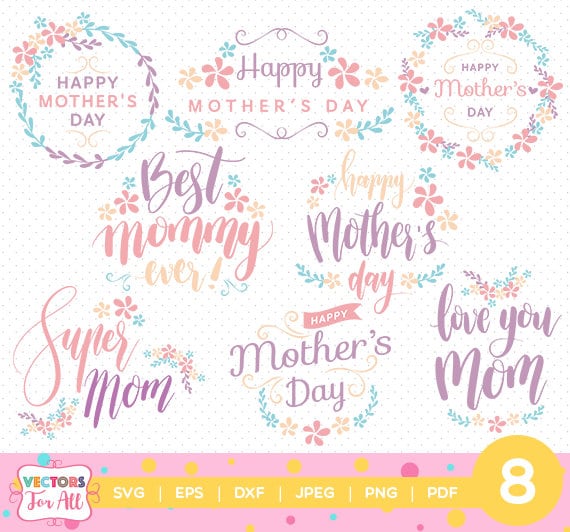 Download Items similar to Mother's day quotes SVG, Mother Day SVGs Monogram Font, SVG Files, Mom ...