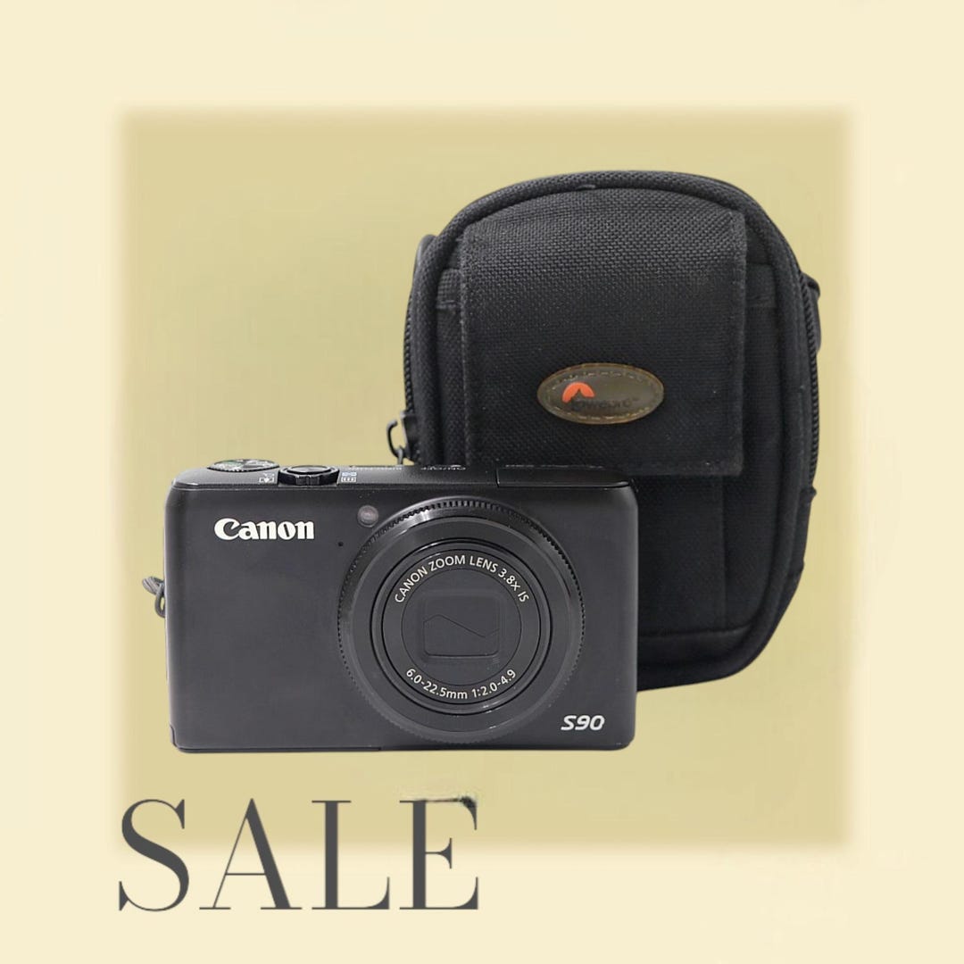 Canon Powershot S90 Black - Vintage Digital Camera. Point and