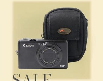 Canon PowerShot S90 Black - Vintage Digital Camera. Point and Shoot Camera. Tested