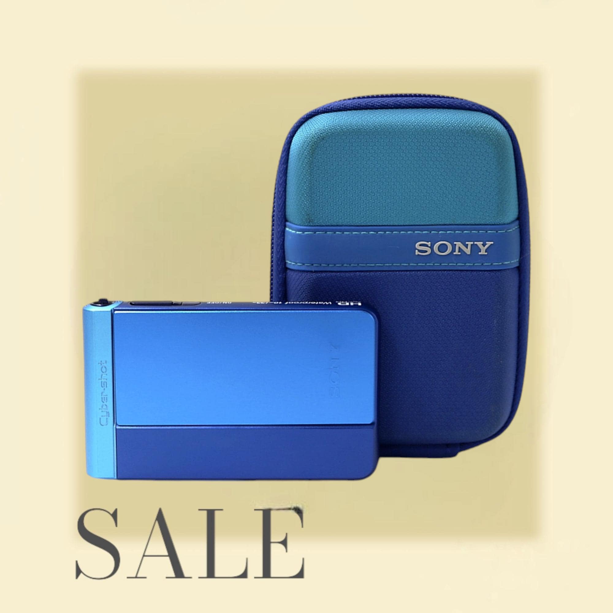 【SONY】cyber-shot DSC-TX30:純正ケース・予備バッテリー付 Sony Cyber-shot DSC-TX30 Blue With Touch Screen - Vintage Digital