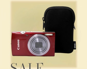 Canon Ixus 160 / PowerShot ELPH 160 / IXY150 rouge marron - Appareil photo numérique vintage. Visez et tirez sur un appareil photo. Testé
