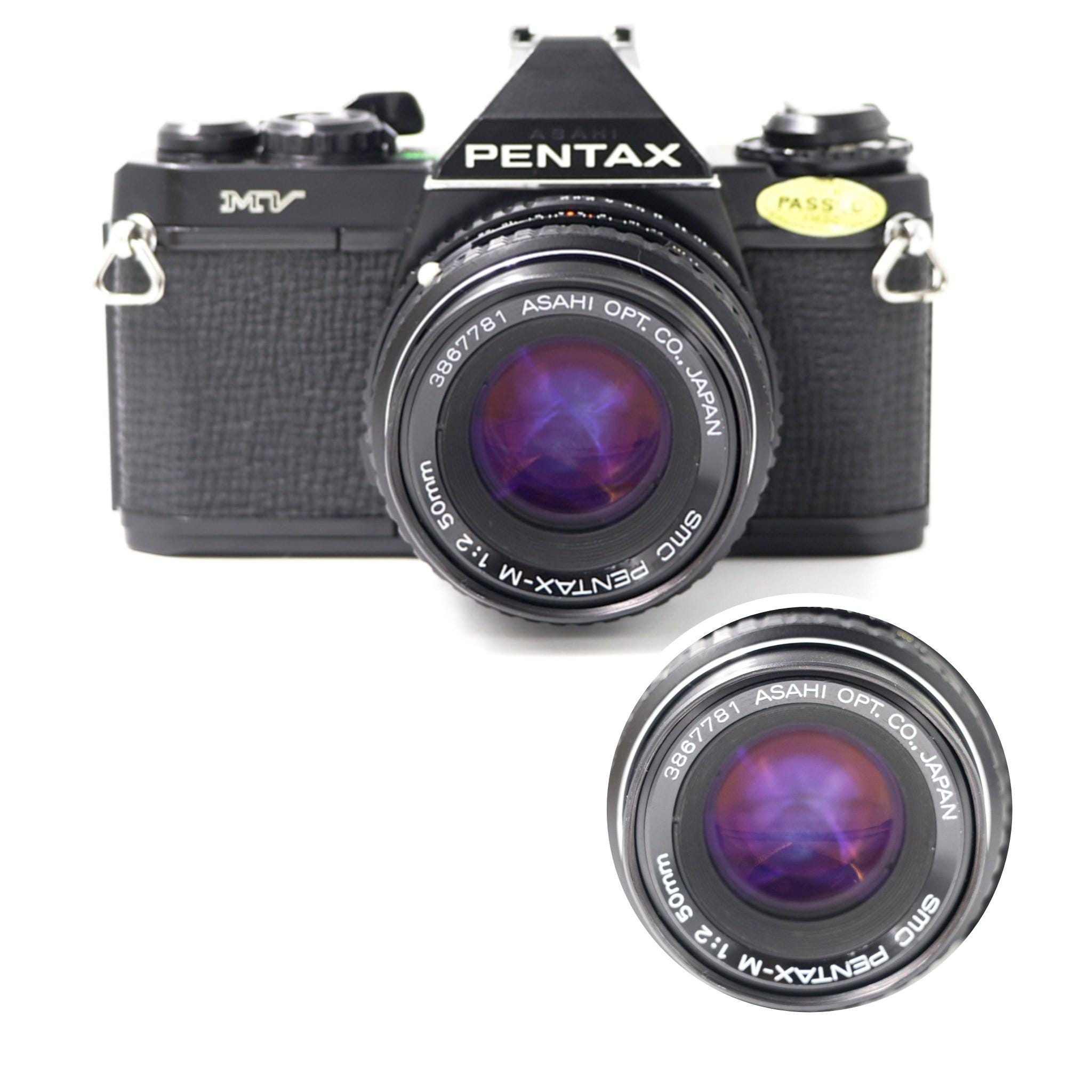 Ensemble Pentax MV – 3 Objectifs – Reflex 35mm – Japon 1979 – Très Bon état