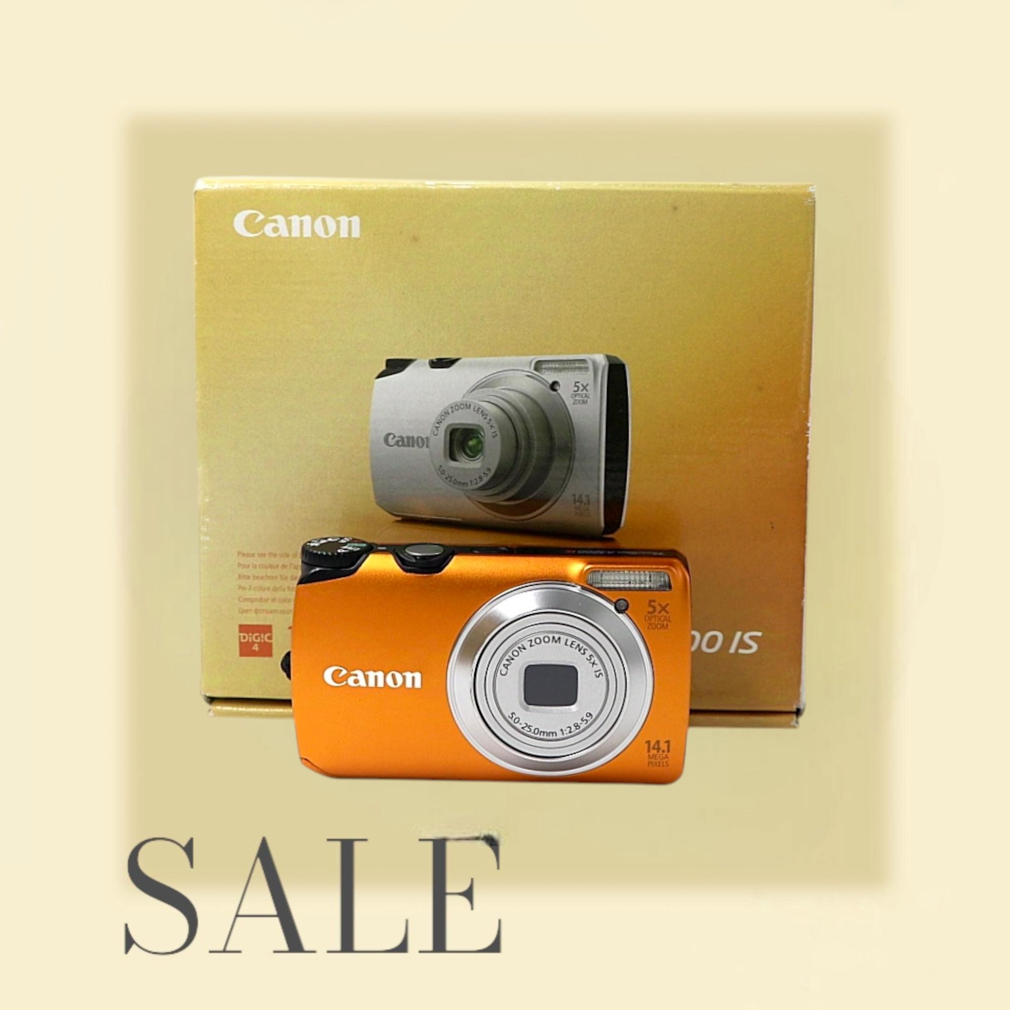 Canon Powershot A3200 Orange With Case - Vintage Digital Camera