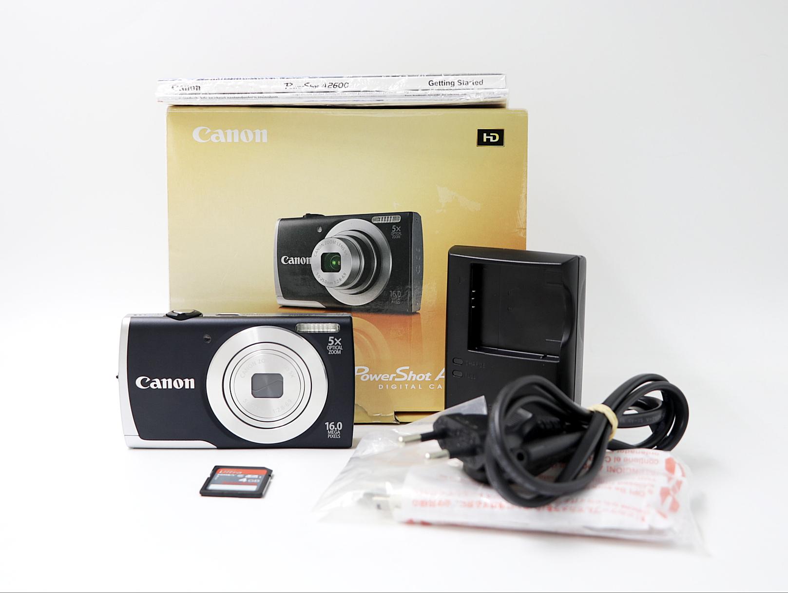 Canon Powershot A2600, Black, With Box - Vintage Digital Camera