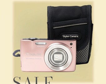 Casio Exilim EX-Z400 pale pink - Vintage digital camera. Point and Shoot Camera. Tested