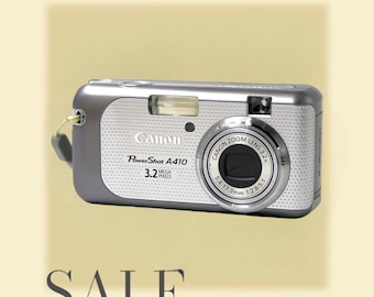 Canon PowerShot A410 silver - Vintage digital camera. Point and Shoot Camera. Tested