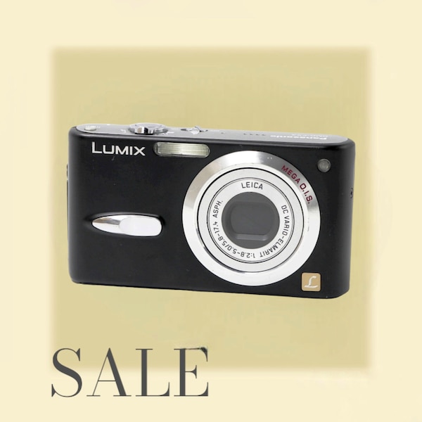 Panasonic Lumix DMC-FX3 black- Vintage digital camera. Point and Shoot Camera. Tested