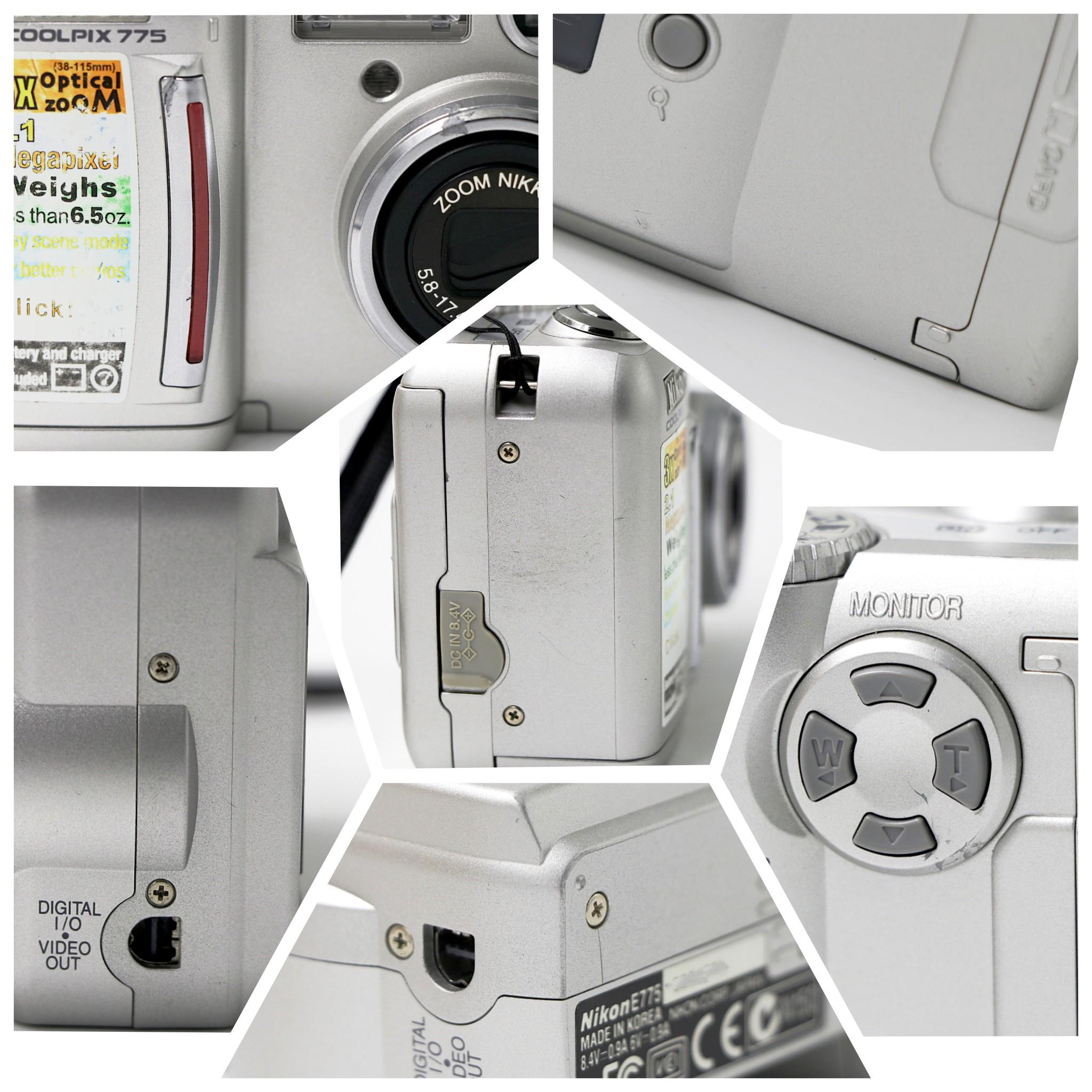 Nikon Coolpix 775 Silver - Vintage Digital Camera. Point and Shoot