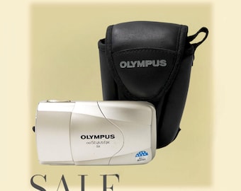 Olympus MJU II Panorama DLX / Stylus Epic DLX Panorama Gold - Vintage film camera. Point-and-shoot camera. Tested.