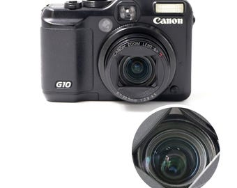 Black Canon Powershot G10 - Vintage Digital Camera. Point and