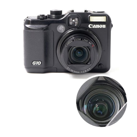 Black Canon Powershot G10 - Vintage Digital Camera. Point and