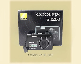 Excellent Condition! Black Nikon Coolpix S4200 With Touchscreen
