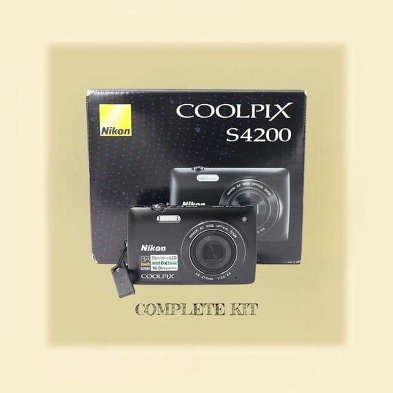 Excellent Condition! Black Nikon Coolpix S4200 With Touchscreen