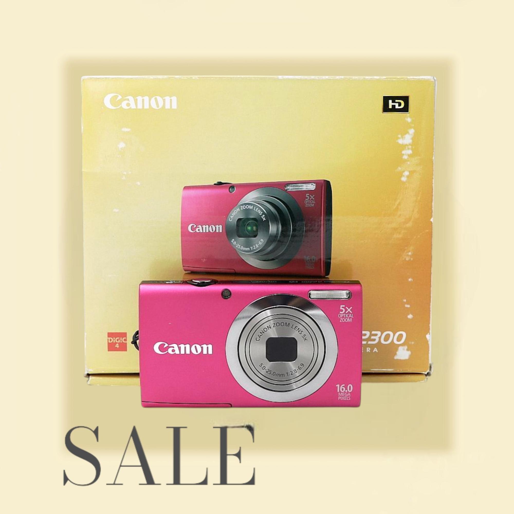 Canon Powershot A2300 HD Pink/magenta With Box - Vintage Digital