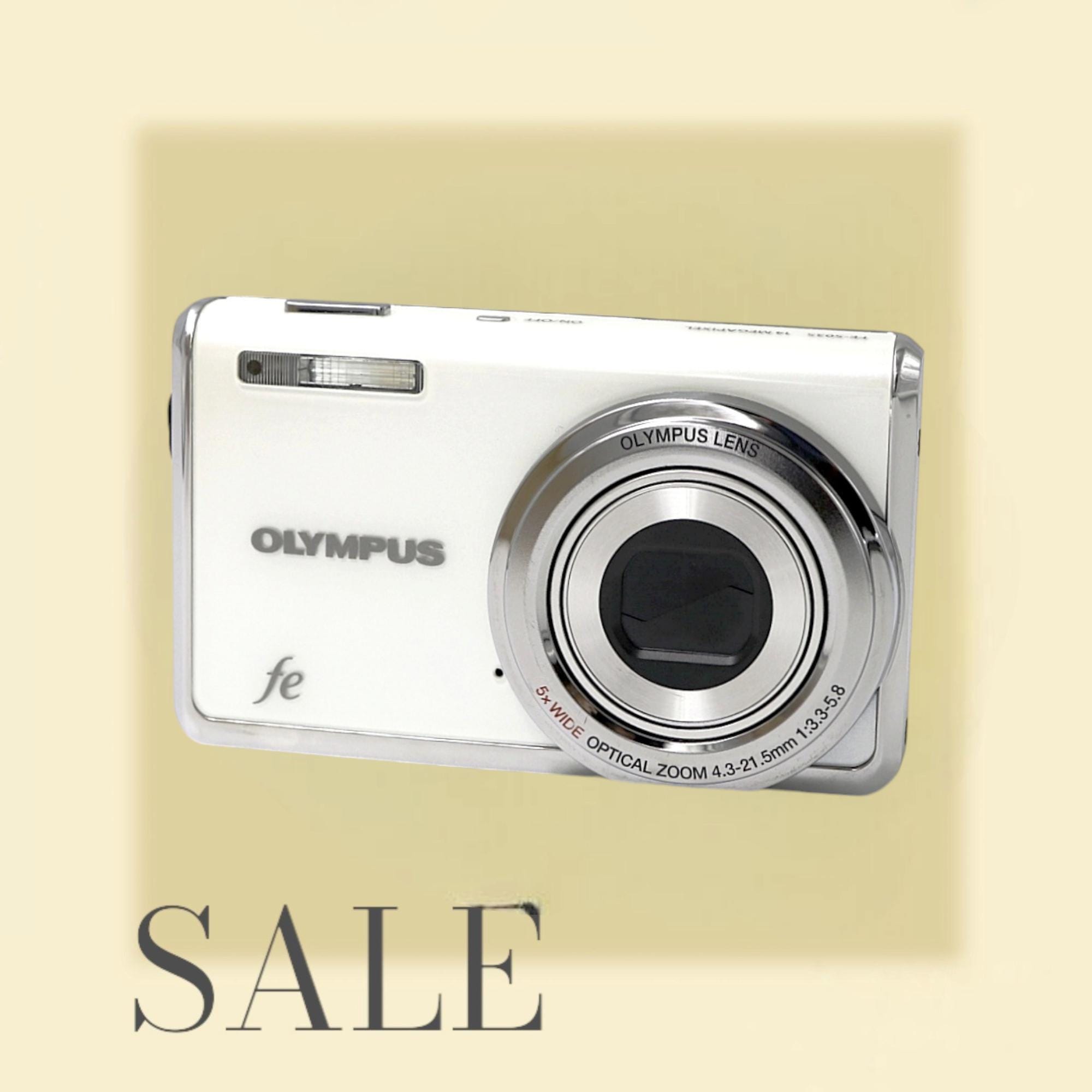 Olympus FE-5035 White - Vintage Digital Camera. Point and Shoot