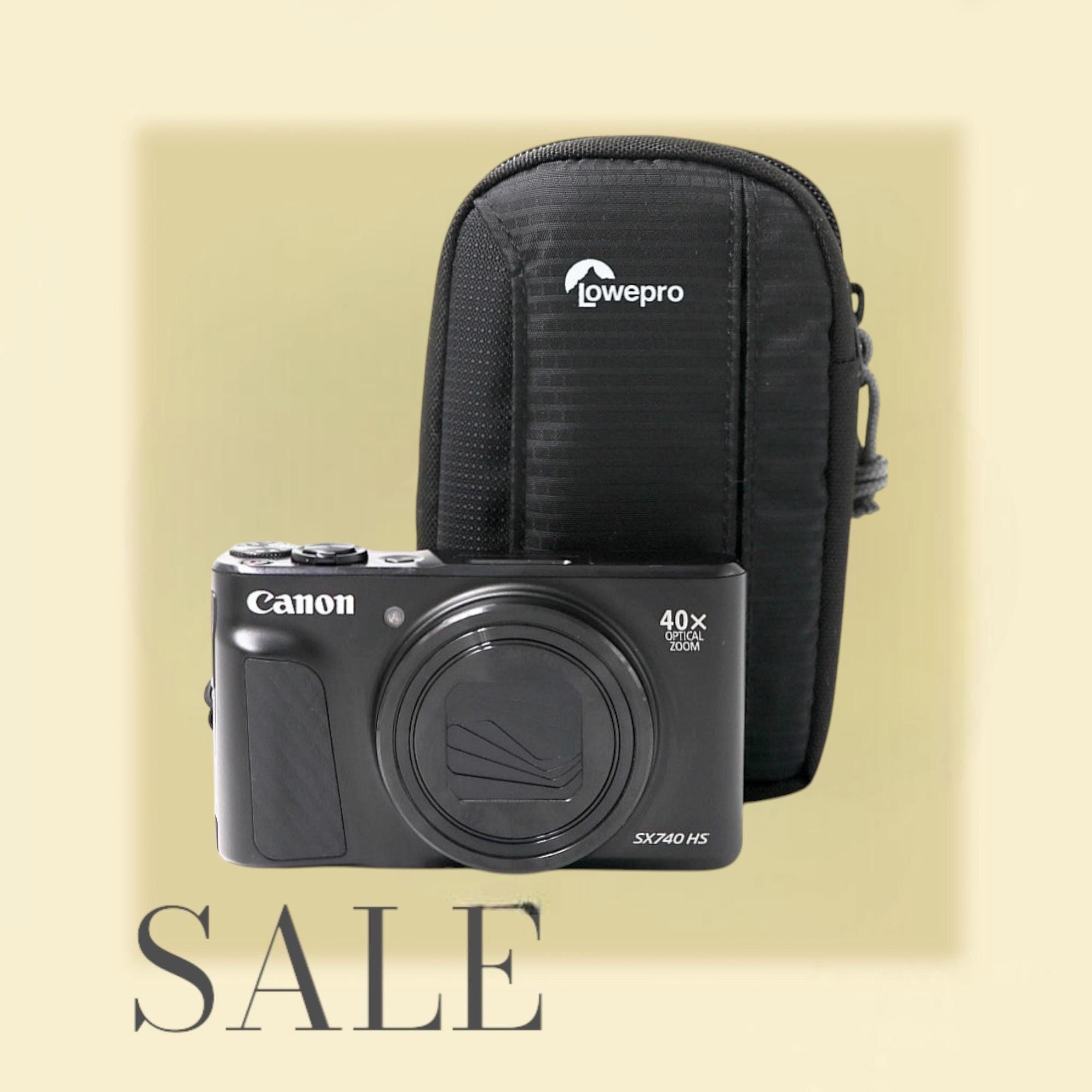 Canon PowerShot SX740 HS Black with Wi-Fi and Flip-Up Screen - Vintage Digital Camera. Point-and-Shoot Camera. Tested