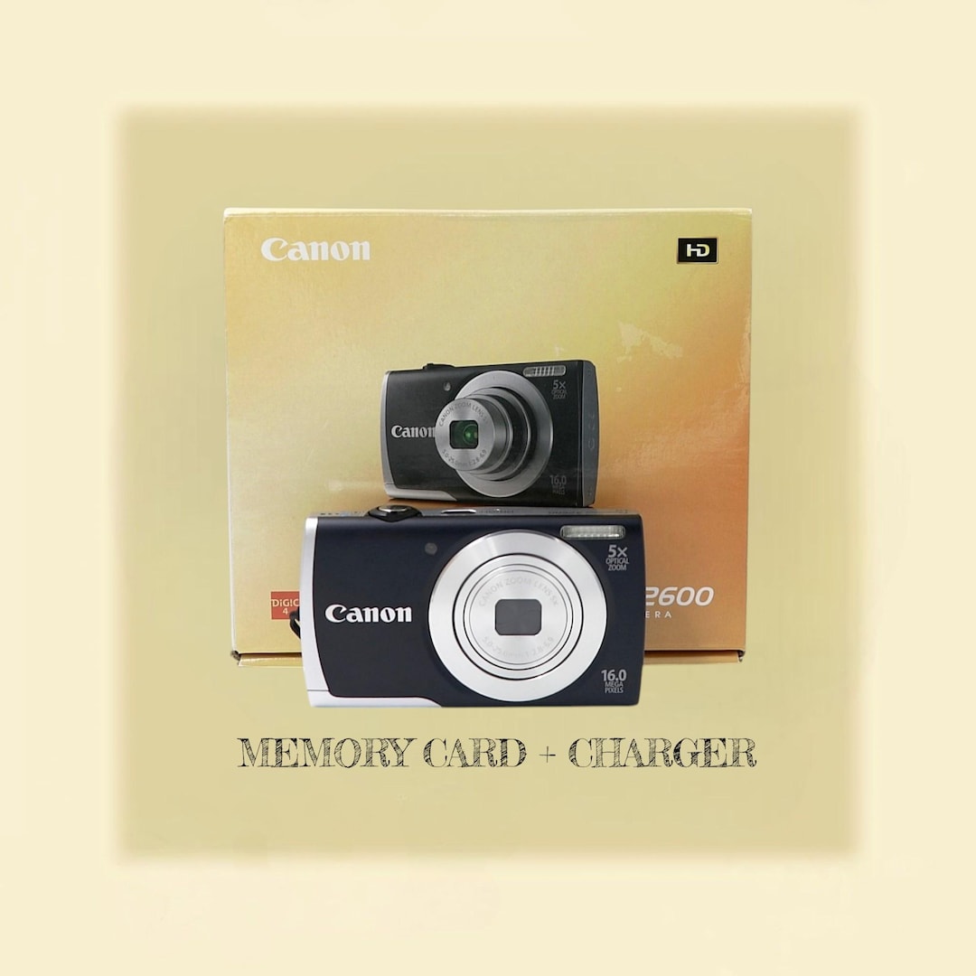 Canon Powershot A2600, Black, With Box - Vintage Digital Camera
