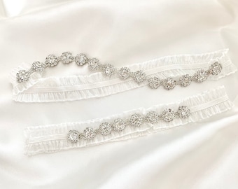 Dainty Wedding Garter Set - Wedding Garter Bridal Garter - Style #M0521