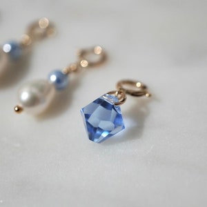 Blue Charm for Wedding, Something Blue Charm Gift for Bride, Blue Bridal Charm, Blue Bouquet Charm, Bridal Shower Gift, Bachelorette Party
