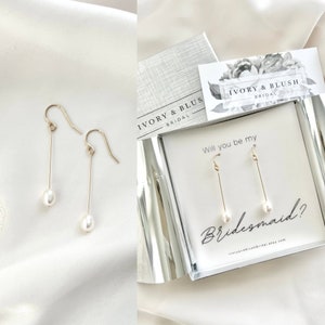 Bridesmaid gift, bridesmaid proposal, bridesmaid earrings, bridesmaid necklace, bridesmaid bracelet, bridesmaid jewelry set, pearl jewelry