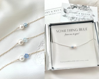 Something Blue Bracelet, Something blue for bride, bridal shower gift, something blue charm, bride gift, something blue keepsake, blue charm