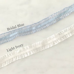 Dainty Wedding Garter Set Wedding Garter Bridal Garter Style M0417 image 7