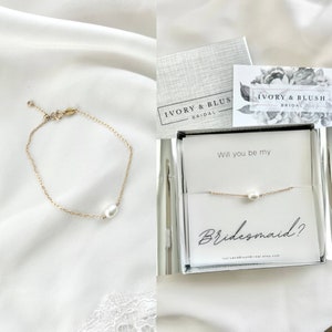 Bridesmaid gift, bridesmaid proposal, bridesmaid earrings, bridesmaid necklace, bridesmaid bracelet, bridesmaid jewelry set, pearl jewelry