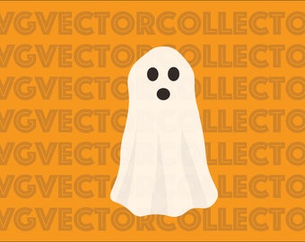 Scary Sheet Ghost Halloween,SVG DXF EPS Png, Clip Art, Instant Digital Download