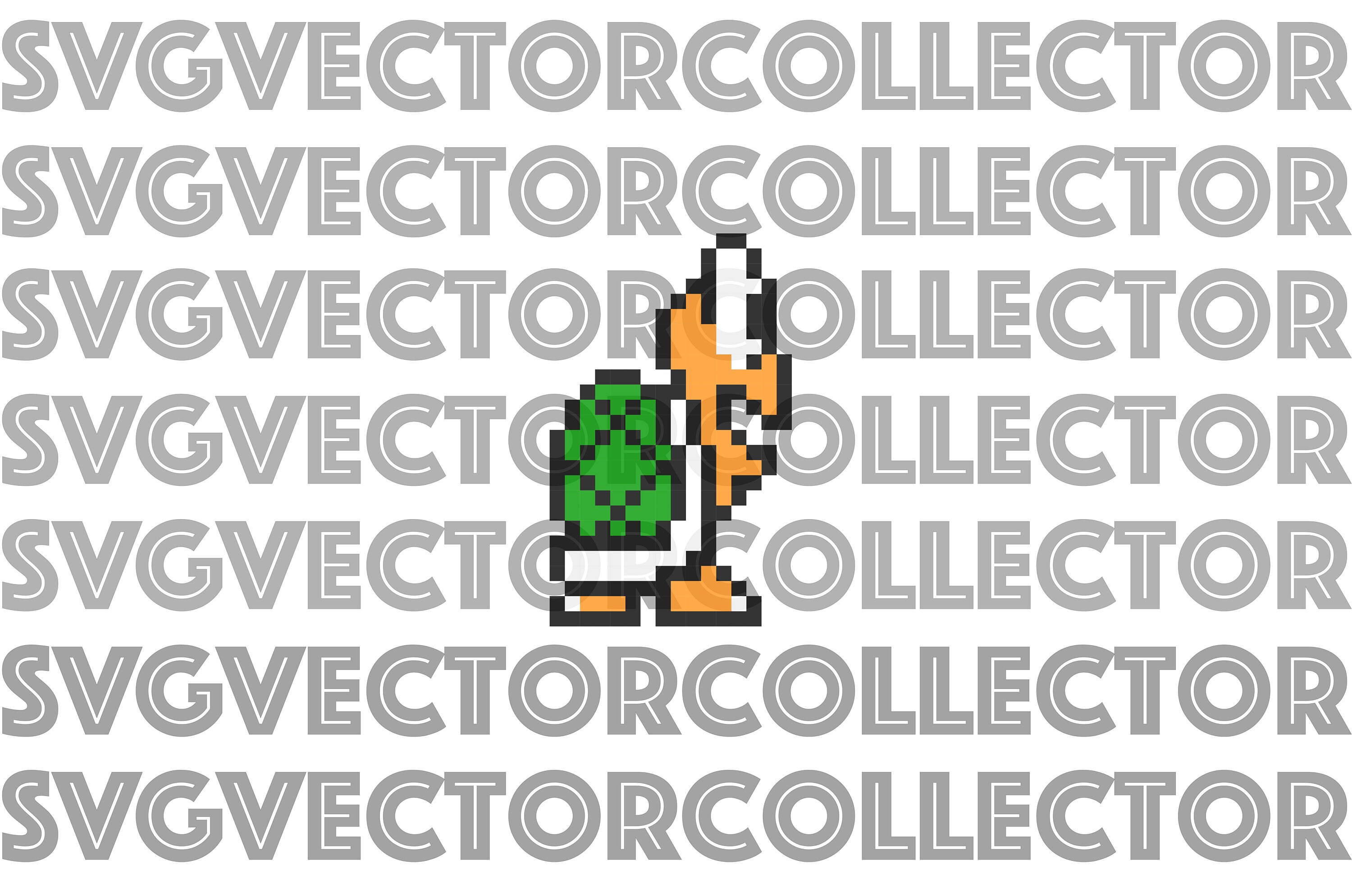 Nintendo Super Mario Koopa Troopa Pixel Art Svg Dxf Eps Png Etsy
