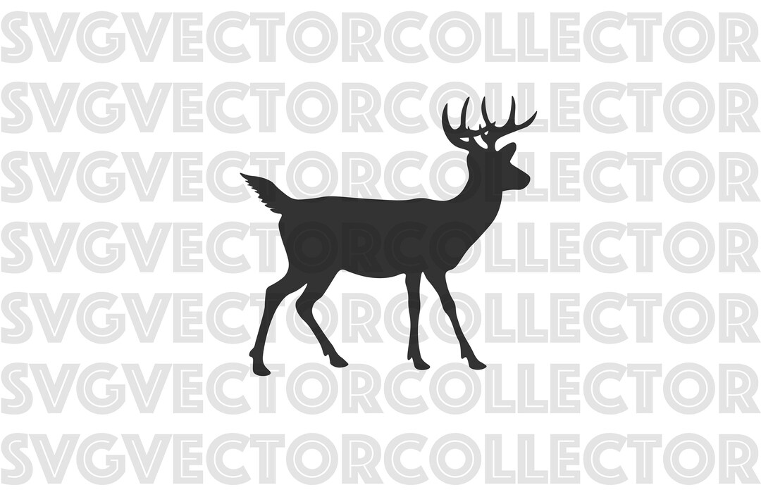 Buck Deer 2, SVG DXF EPS Png, Clip Art, Instant Digital Download - Etsy
