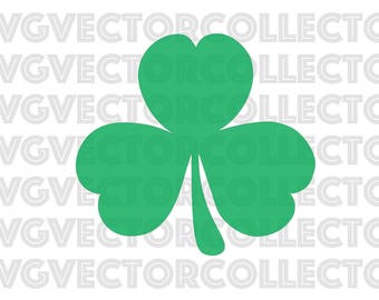 3 Leaf Clover, SVG EPS Png DFX, Clip Art, Instant Digital Download