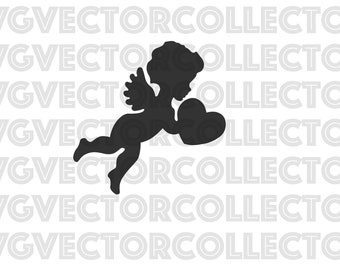 Valentine's Cupid, Svg Dxf Eps Png, Clip Art, Instant Digital Download