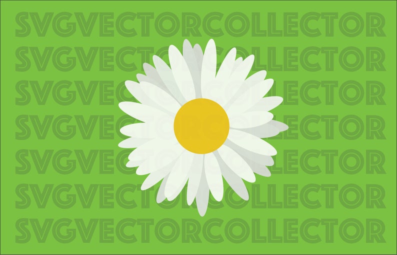 Flor de la Margarita SVG Png EPS de DXF Clip Art descarga Etsy