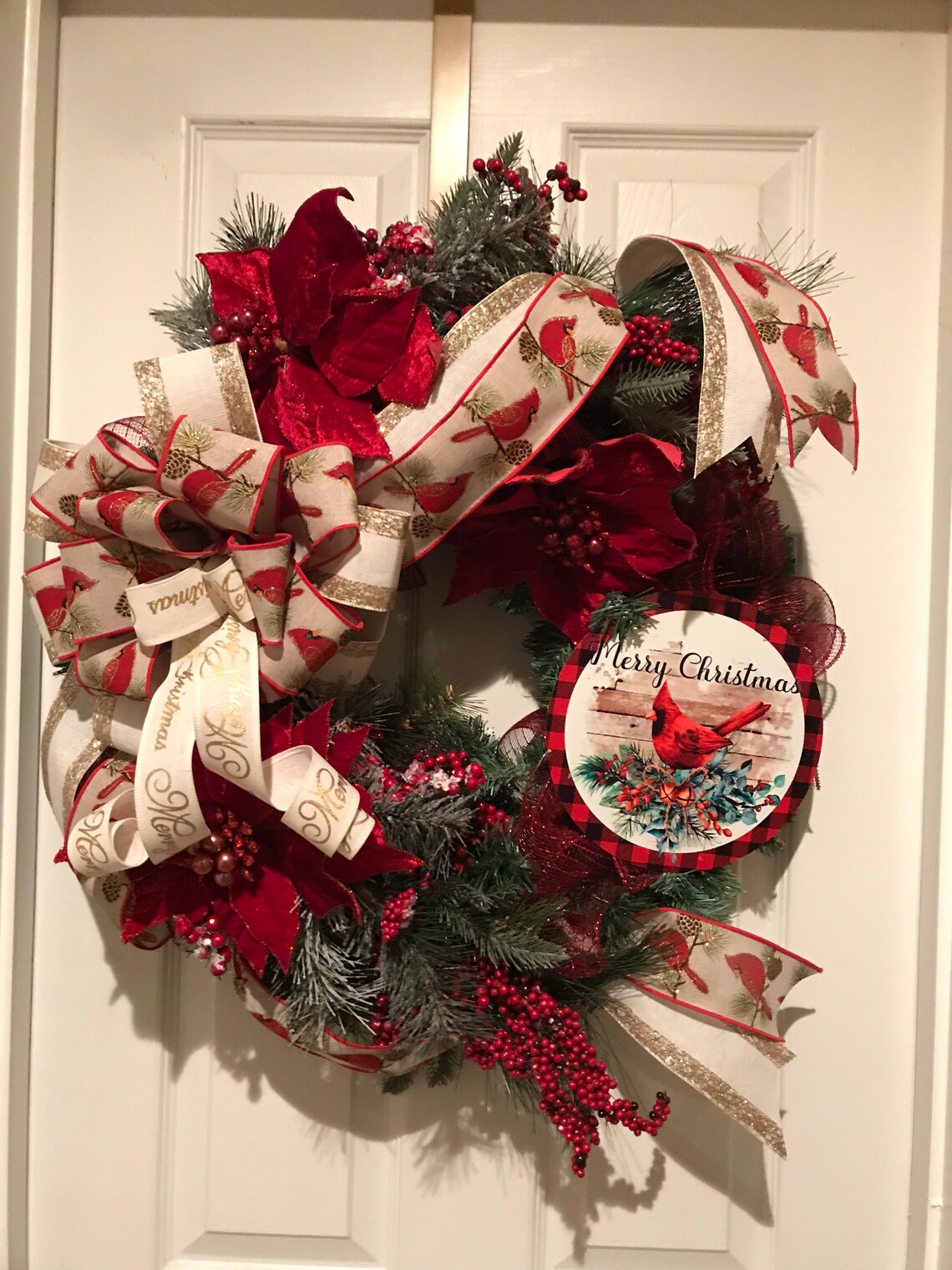 Cardinal Christmas Wreath 