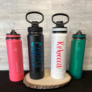 40 oz. E2M Fitness Slogans Water Bottle  Personalized Laser Engraved  High-Endurance Hydro Flask Drinkware