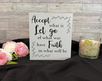 Inspirational Wooden Sign, Home Decor, Customizable Gift