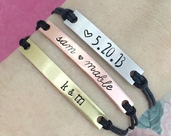 custom bracelet, custom date bracelet, friendship bracelet, quote bracelet, custom gift, gift for her, couples bracelet, valentine gift
