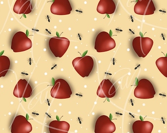 Apples seamless pattern design