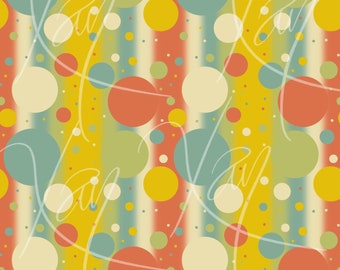 Retro lava lamp seamless pattern design