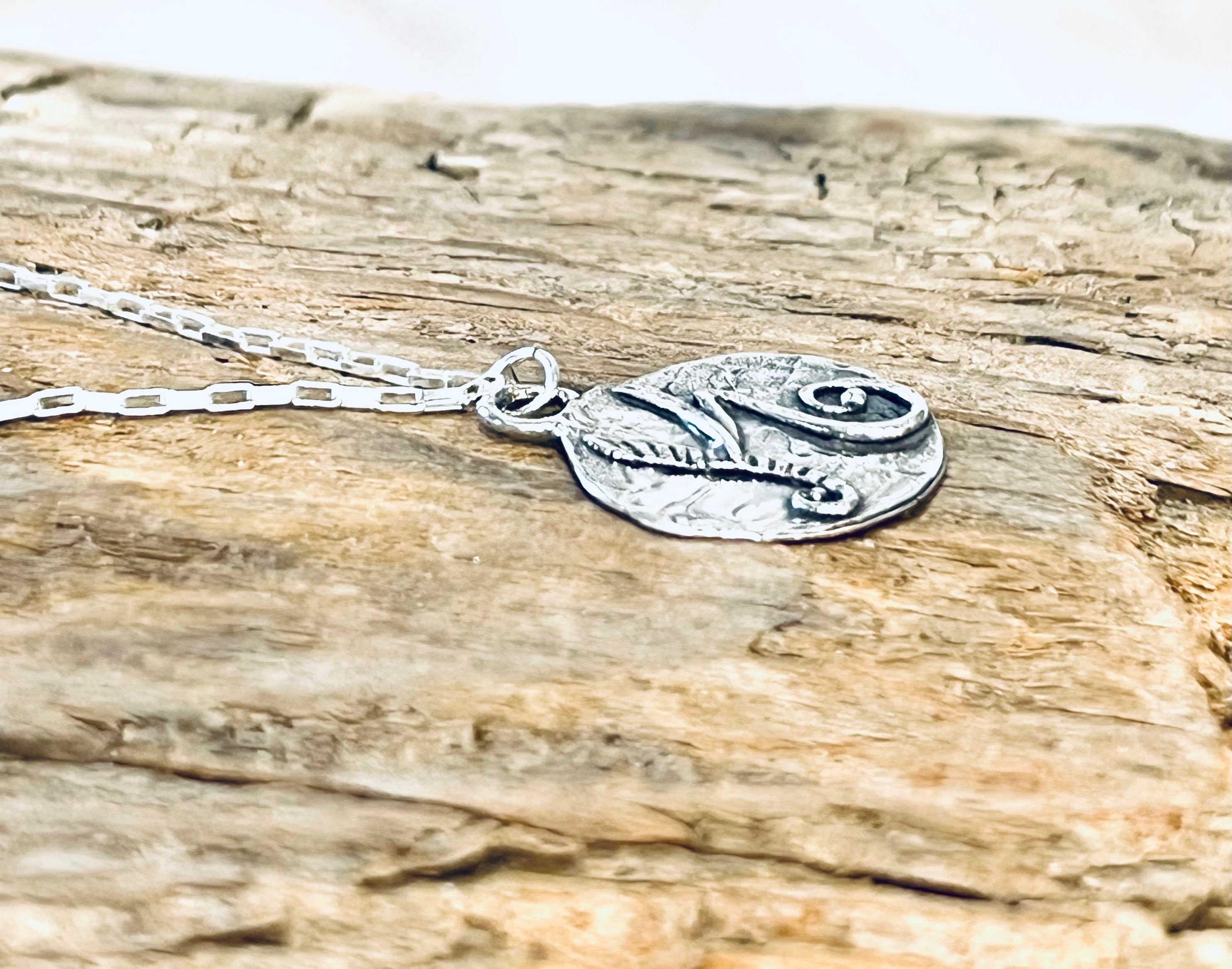 Sterling Silver Initial K Pendant, on a Sterling Silver Box