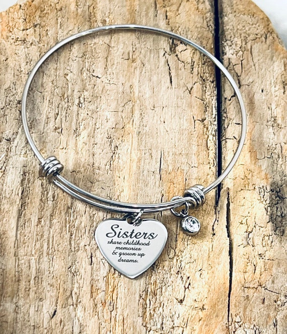 Painted Gold Ribbon Charm Childhood Cancer Awareness Adjustable Bangle  052716-16 - FIONA ACCESSORIES